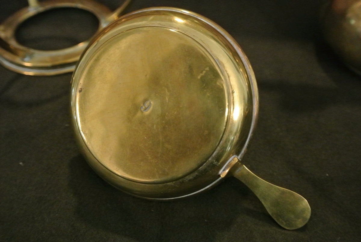 Vintage Old Brass F&R Fischer Kettle Pot DRGM 268000 / Boiler, Tea Kettle
