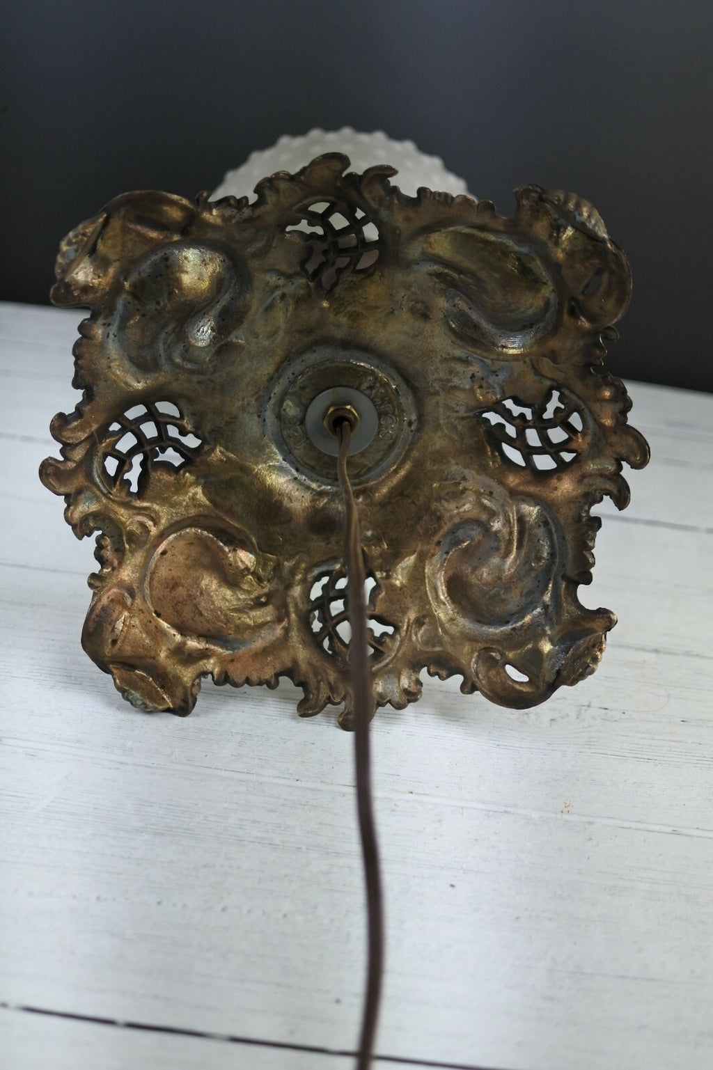 Vintage 3 Way Light  Brass Table lamp S.S. N.Y 125 *No Shade*