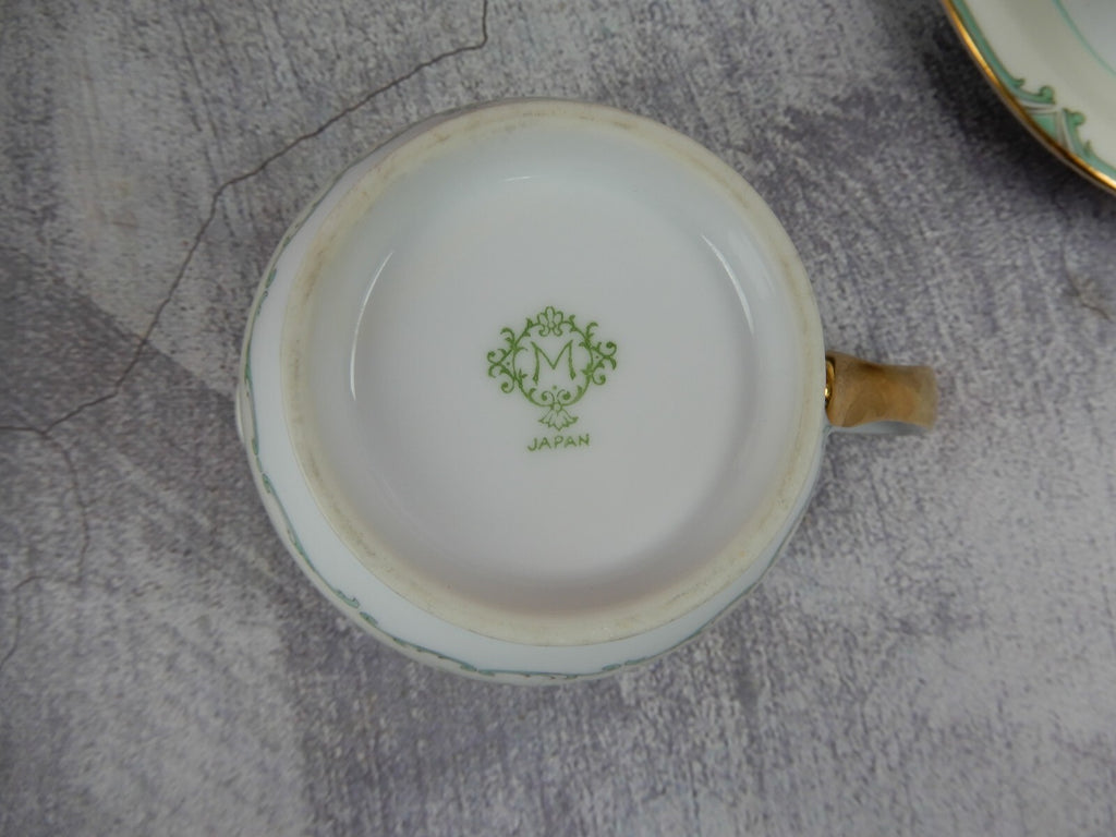 Set of Sugar Bowl,Creamer, Gravy Boat Morimura Fine China Made in Japan