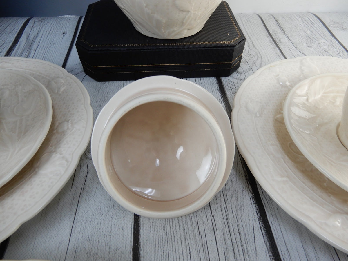 Vintage Connoisseur Collection Gien Deauville 21 Piece Coffee Set Made in France