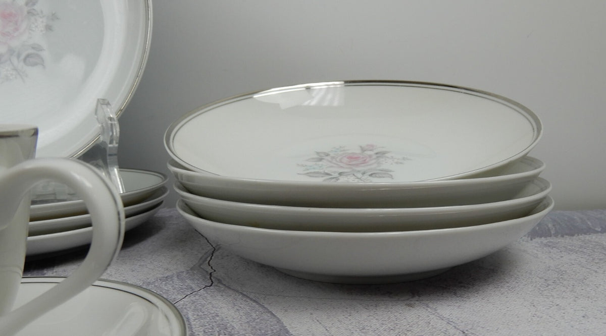 Set of 20 Pieces -4 Place Setting "Rosetta" Empress China Fine China Japan