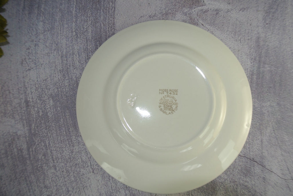 Vintage Wedgewood & Barlaston of Etruria "Moss Rose" B/B Plate Set Of 4