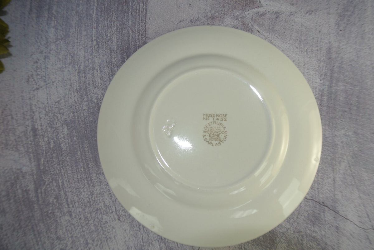 Vintage Wedgewood & Barlaston of Etruria "Moss Rose" B/B Plate Set Of 4