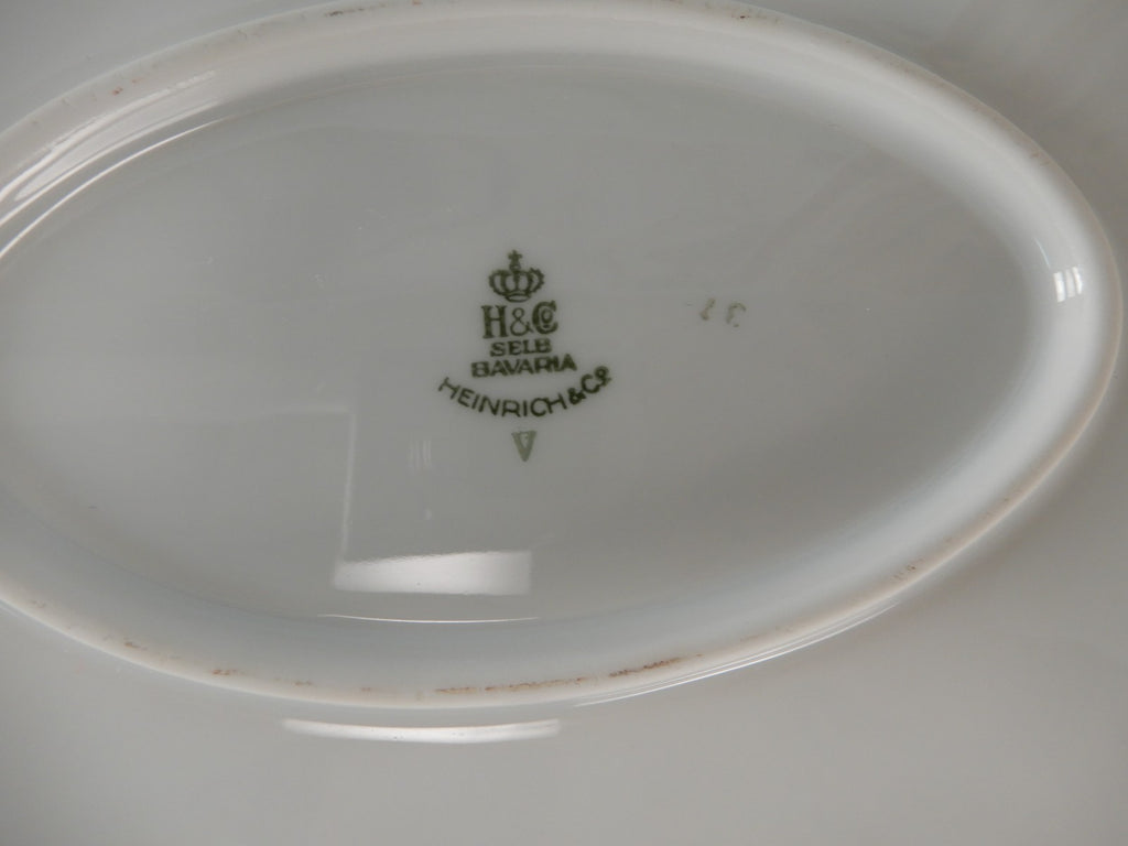 (2) H&C Selb Bavaria Germany Heinrich "SENTA" Oval Platters 16" and 12"