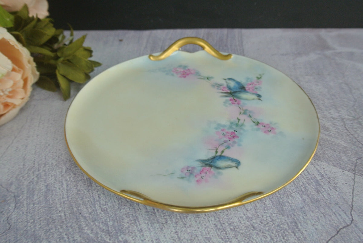 Vintage RS Reinhold Schlegelmilch Germany Small Handpainted Decorative Plate
