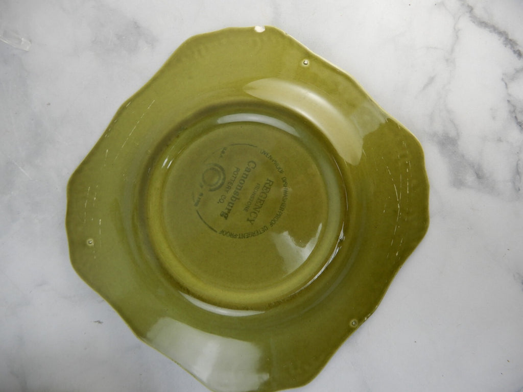 Vintage 5 Canonsburg Pottery Regency Ironstone Green Replacement Pieces