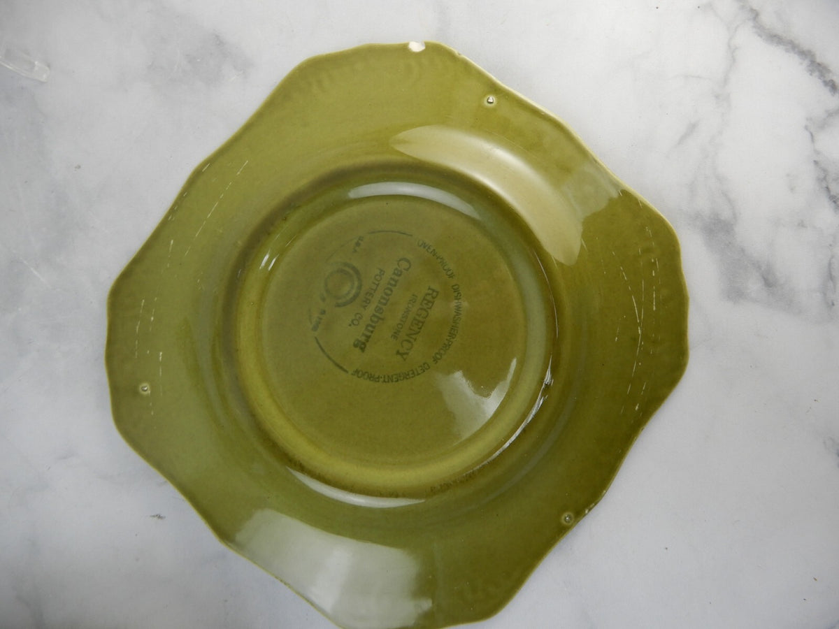 Vintage 5 Canonsburg Pottery Regency Ironstone Green Replacement Pieces