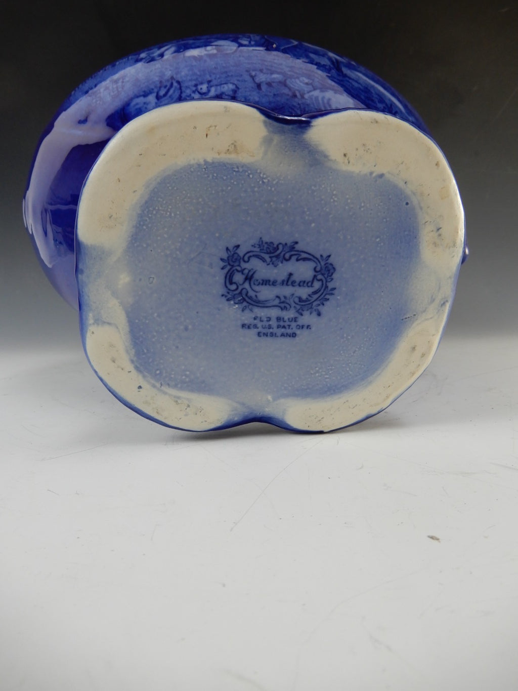 Reproduction of Victorian Flo Blue Homestead Wash /Basin Pitcher Made in England