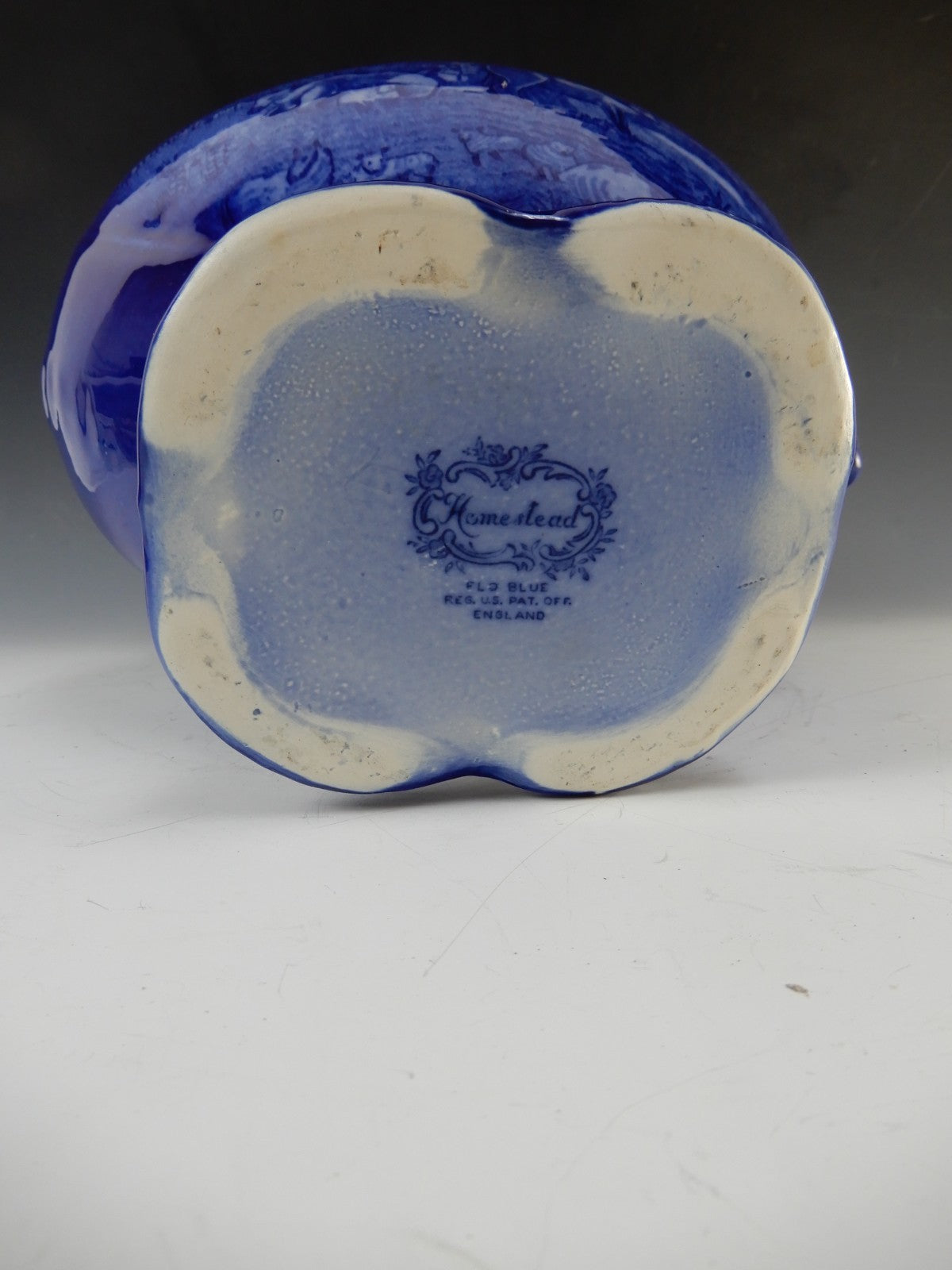 Reproduction of Victorian Flo Blue Homestead Wash /Basin Pitcher Made in England