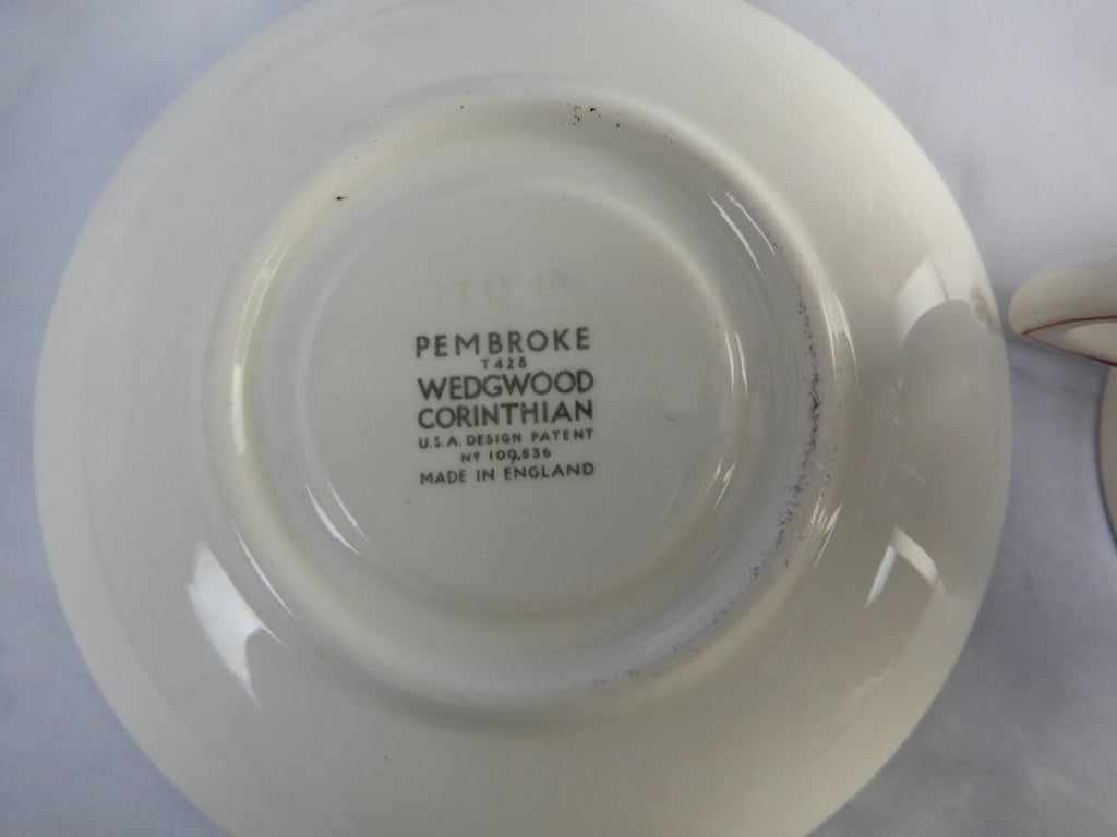 Set of 3 Wedgwood China~PEMBROKE T428 CORINTHIAN Demitasse Cups and Saucers