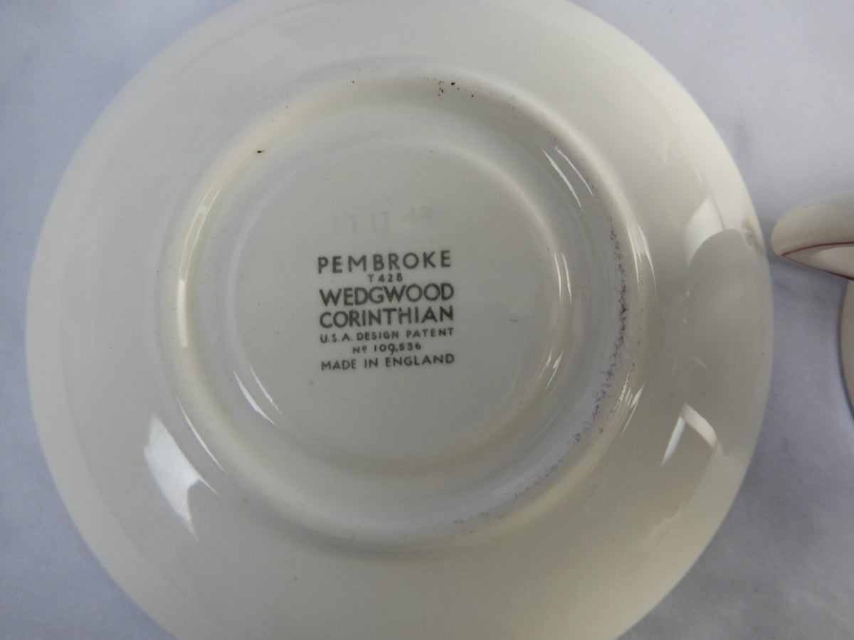 Set of 3 Wedgwood China~PEMBROKE T428 CORINTHIAN Demitasse Cups and Saucers