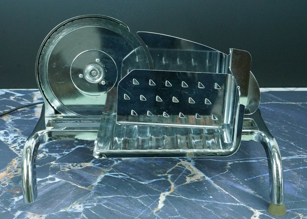 RIVAL Chrome Plated Electric Food Slicer Model 1101E-2 Missing a Non-Slip foot