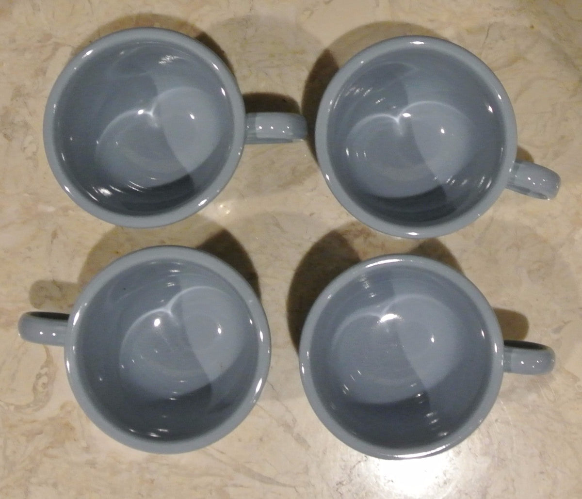 4 Fiesta Periwinkle Light Blue Fiesta Cups Homer Laughlin Fiesta Ware