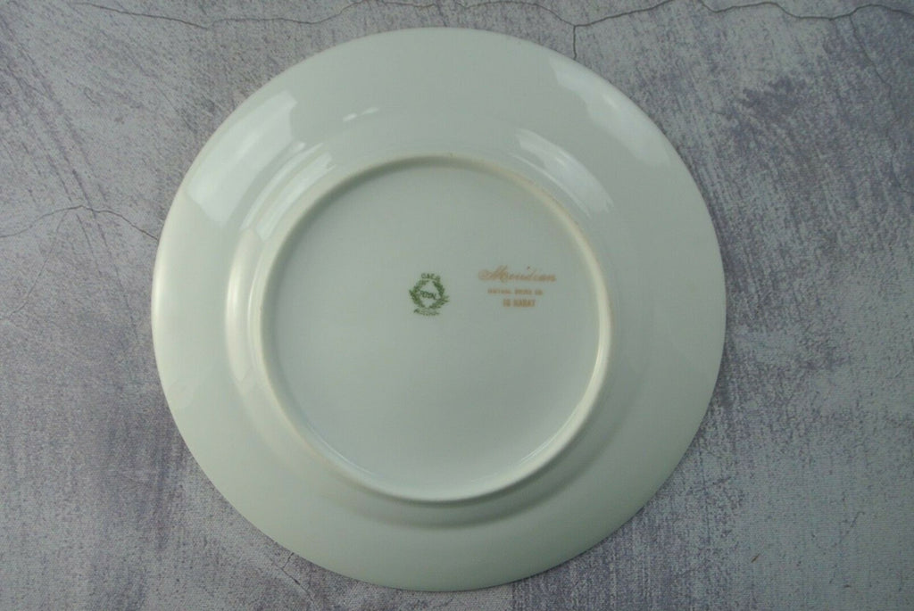 Vintage O&EG Royal Austria Meridian Gold Trim Luncheon Plates Set Of 5