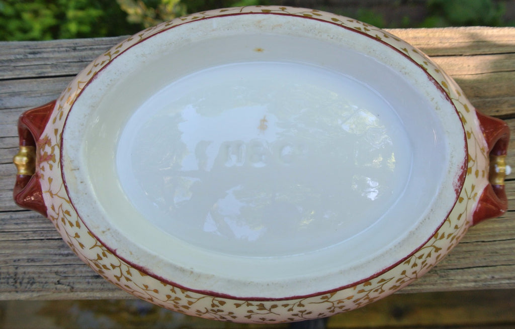 Vintage H&Co. Haviland Co Chintz Vegetable Bowl with Lid