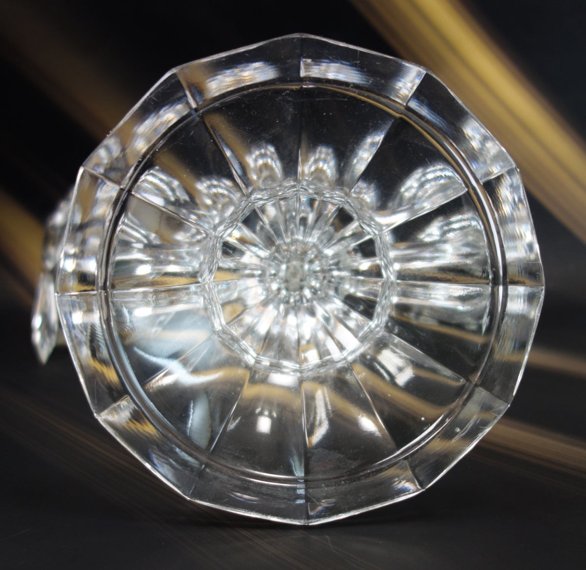 Vinrage Shannon Crystal Designs 3 Arm Candelabra W/ 14 Prisms 12-1/2" High