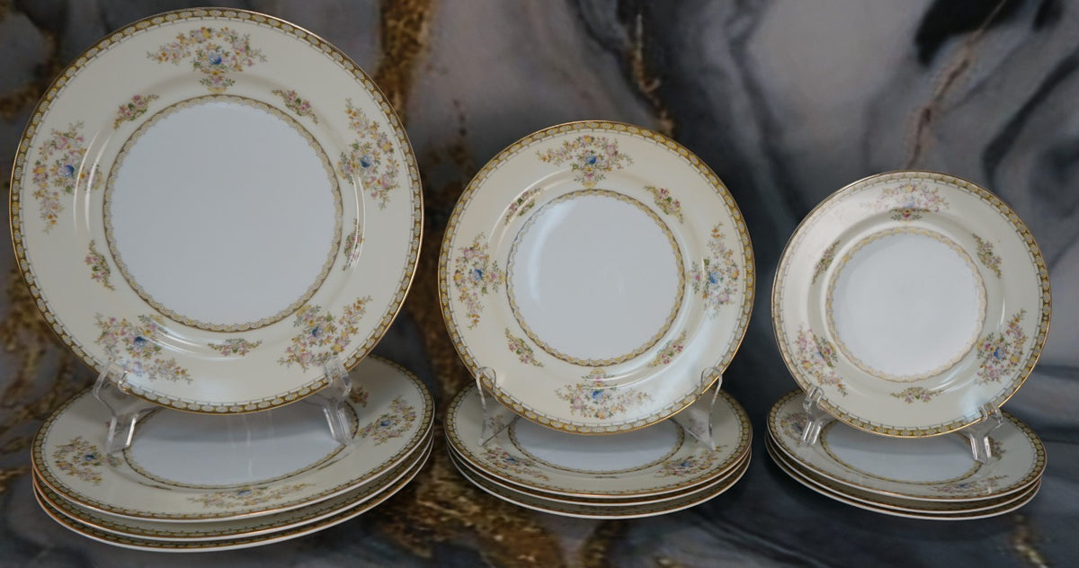 28 Pc  Seven-Piece 4 Place Setting Royal Embassy China "Fresno" Pattern