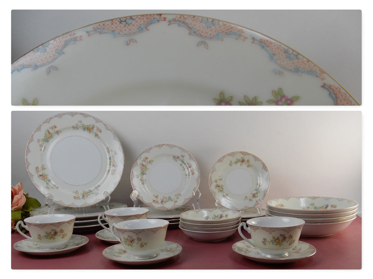 28 Pc 7-Piece 4 Place Setting "Mayfair China" Made in Japan