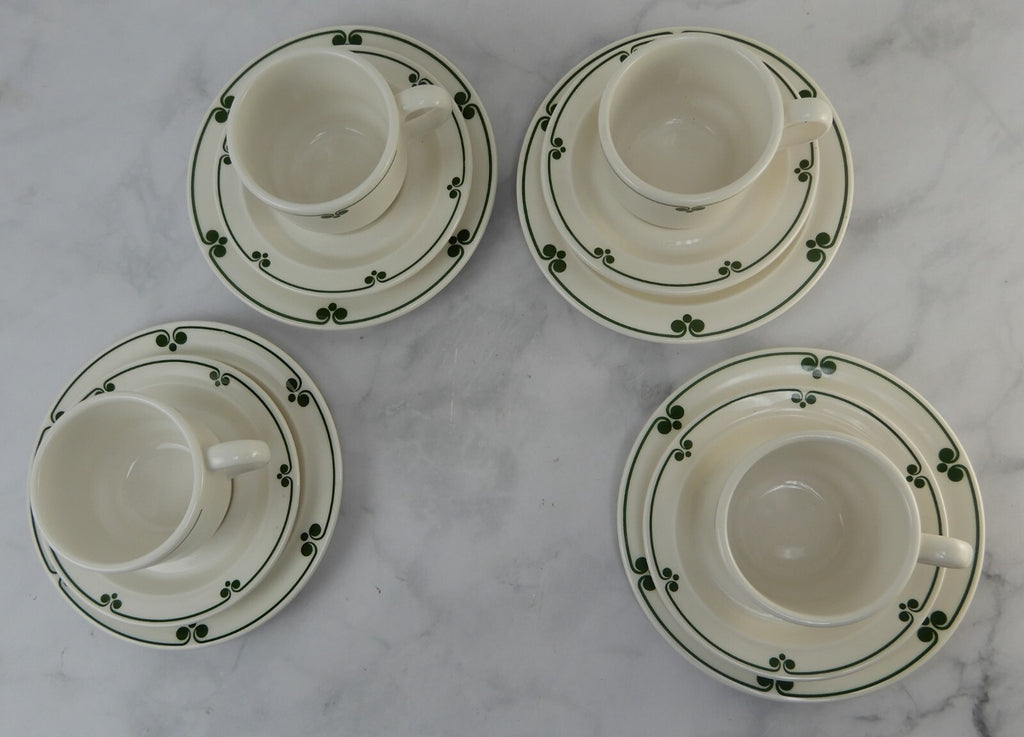 Vintage Shenango China Ware New Castle, Pa Set of 4 Cups,4 Saucers,4 Plates