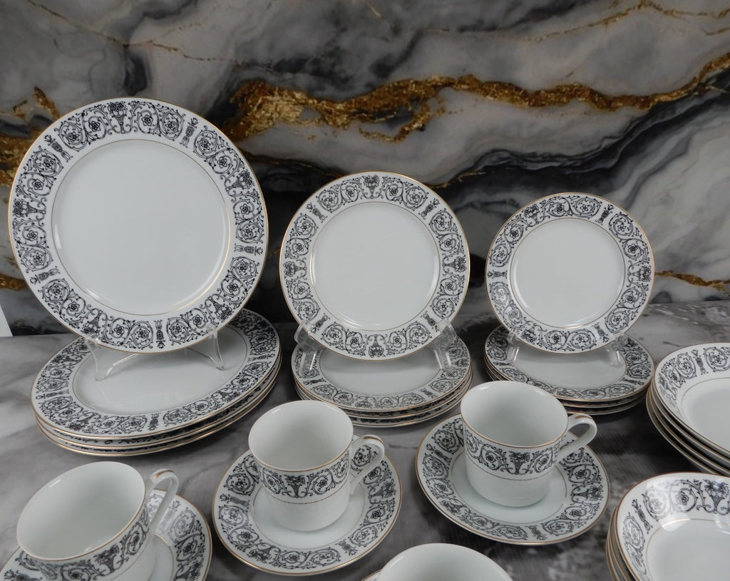 28 Pieces 7-Piece 4 Place Setting Coventry Fine China Japan "Laurent" Pattern