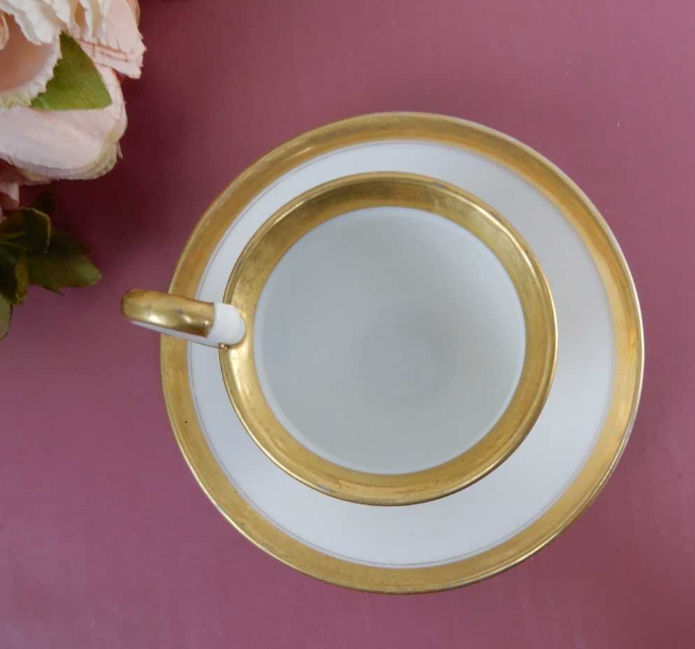 Vintage Old Paris Chocolate Cup & Saucer