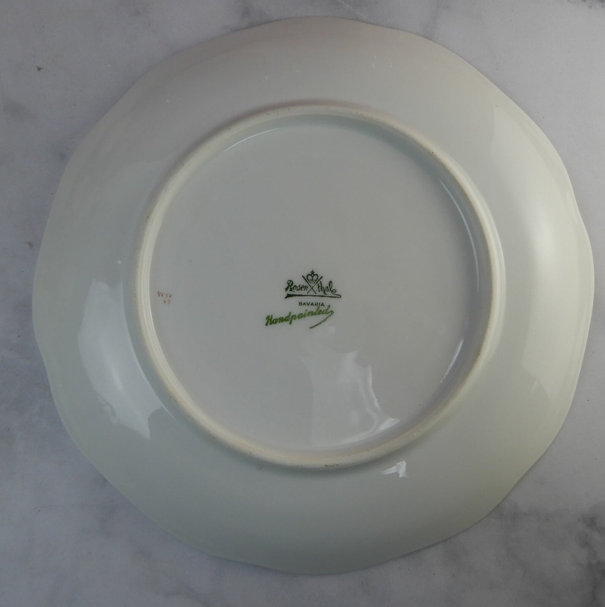 Signed Rosenthal Hand Painted Floral Rose Plate 9"
