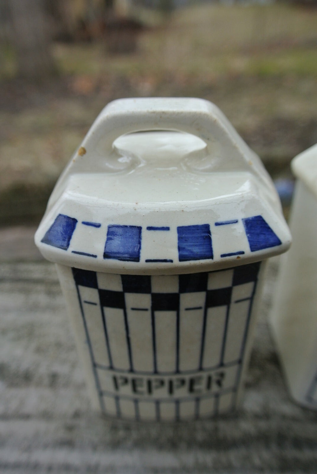 Vintage STAFFEL Spice German Pottery Jar "Ginger" ~"Pepper"