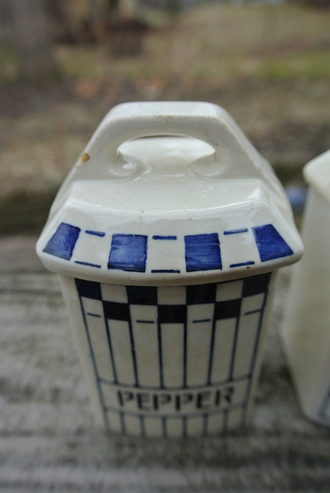 Vintage STAFFEL Spice German Pottery Jar "Ginger" ~"Pepper"