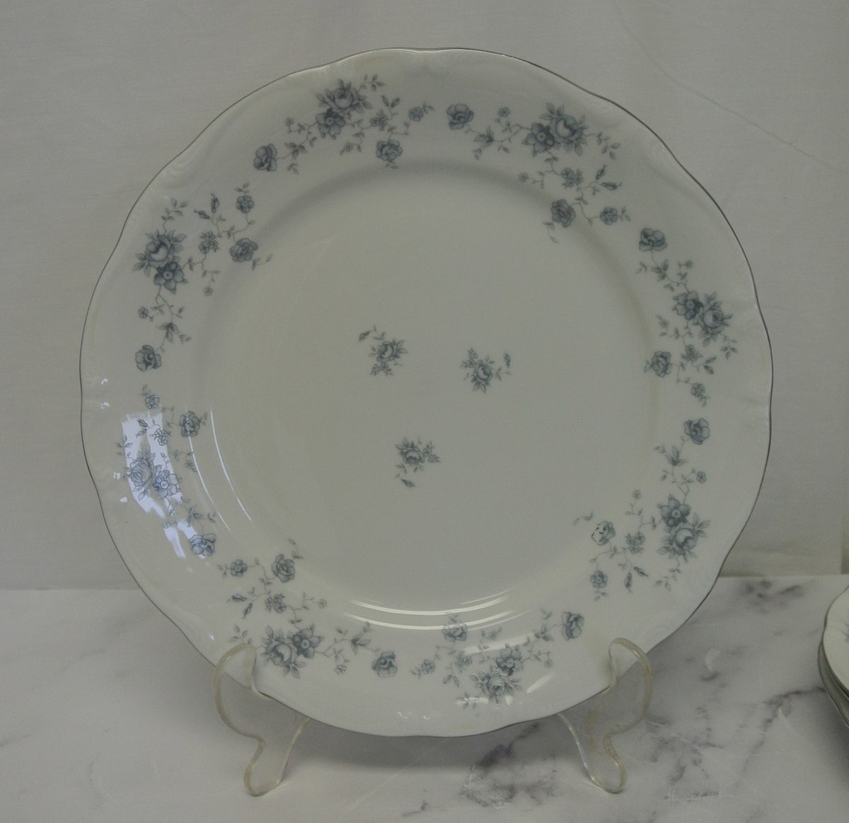 Set of 3 Johann Haviland Blue Garland Bavaria Germany Dinner Plates