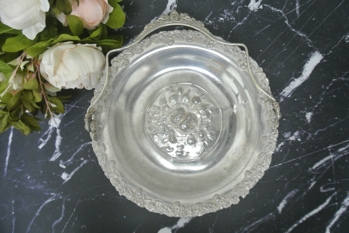 Vintage Aurora Warranted Established 1869 Brides Basket