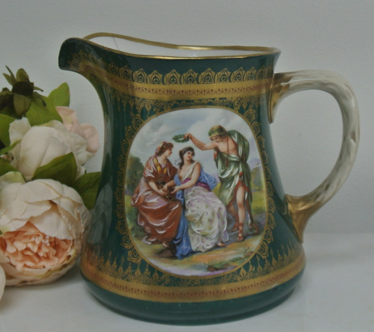 Vintage Habsburg  Austria Pitcher with Portrait