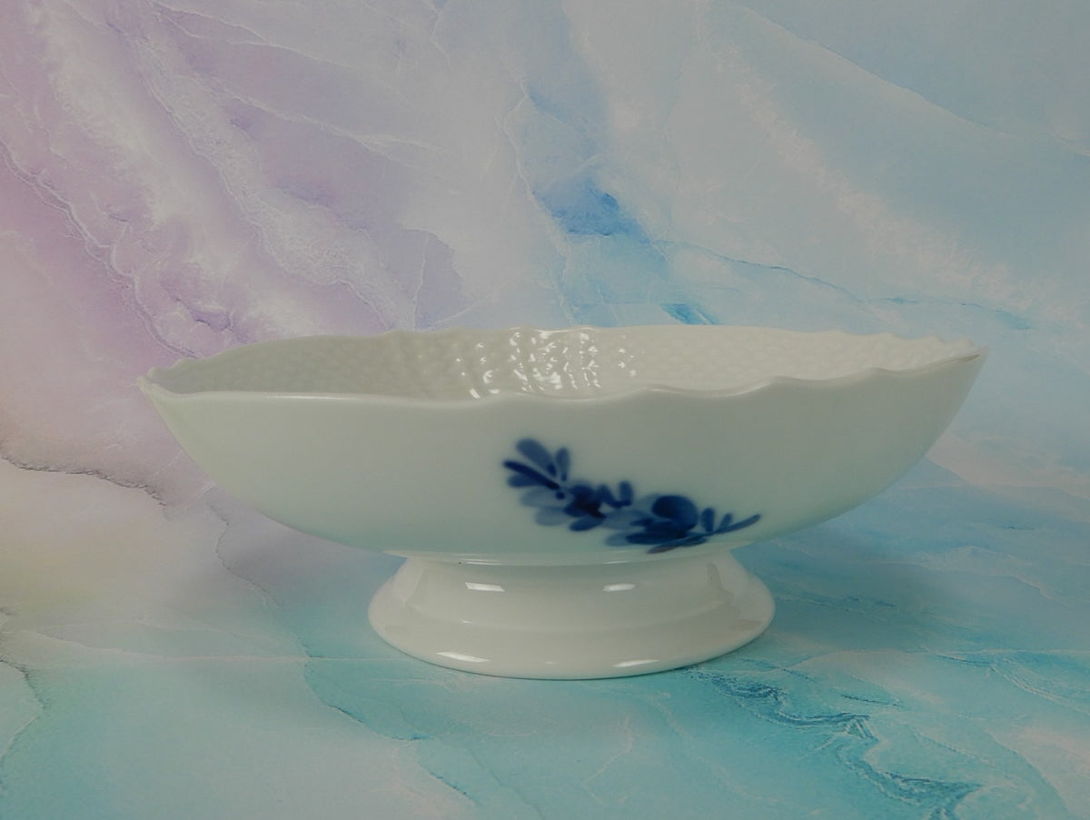 Royal Copenhagen "Blue Flower" Compote 10 1532 Short Porcelain Pedestal Bowl