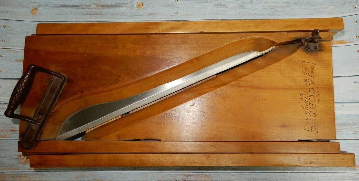 Antique Jacobs Bros. Meat Slicer w/ Stand Home Decor