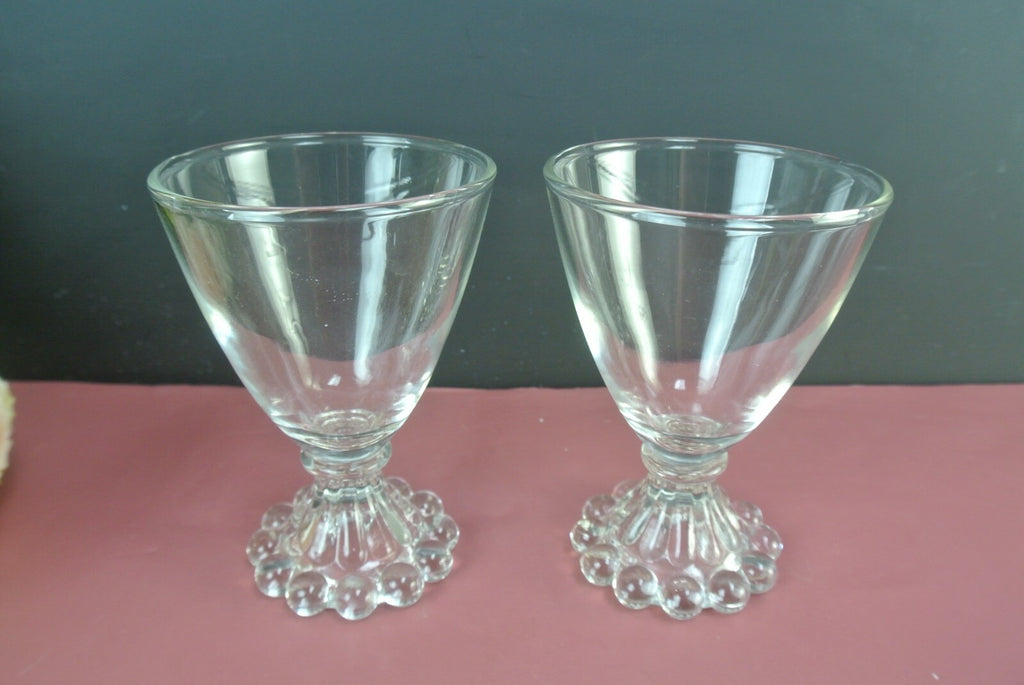 Vintage Anchor Hocking Boopie Hobnail Juice Glasses Set Of 4