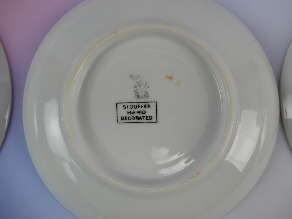6 Pc.Set J&C Bavaria Stouffer Hand Decorated Blue Forget Me Not Cups and Saucers