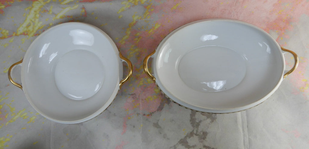 Set of Two Vintage Noritake Morimura "THE CEYLON"  Covered Serving Bowls