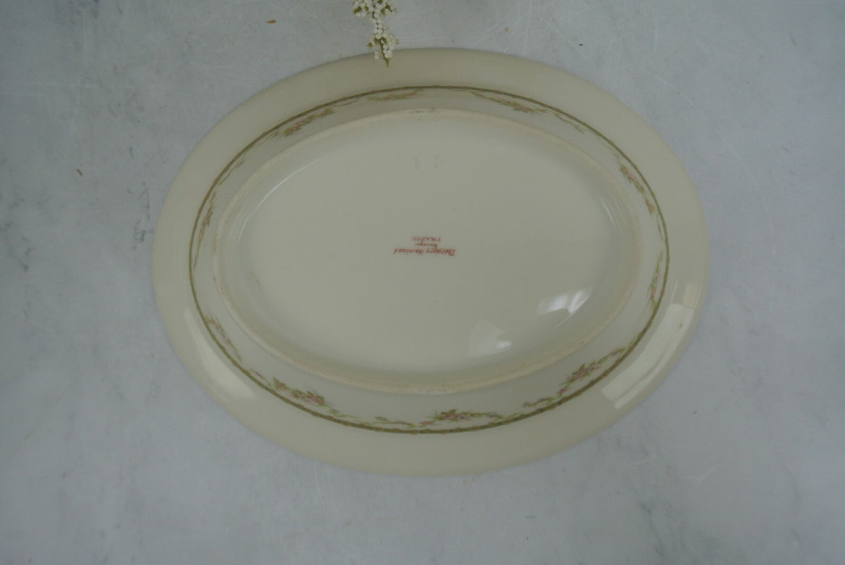 Vintage Theodore Haviland Limoges Oval Vegetable Bowl