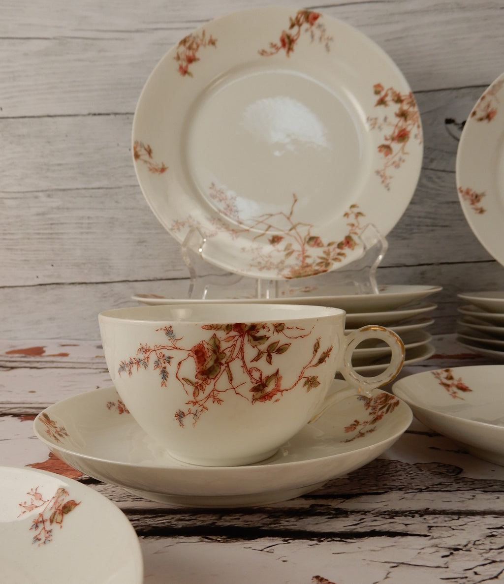 Antique Haviland Limoges J. McD. & S. Co~ 24 Piece Set ~ Service for 6
