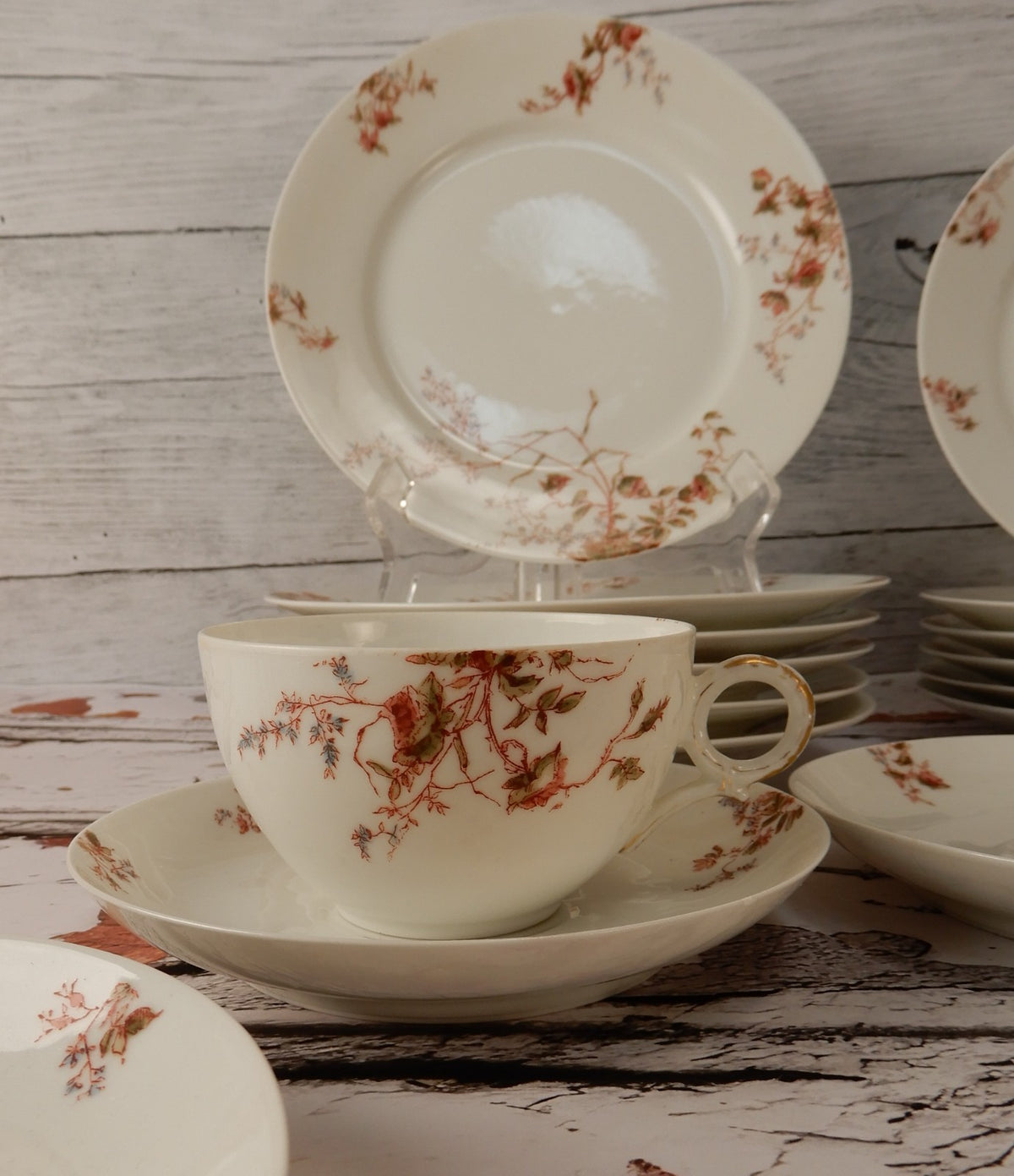 Antique Haviland Limoges J. McD. & S. Co~ 24 Piece Set ~ Service for 6