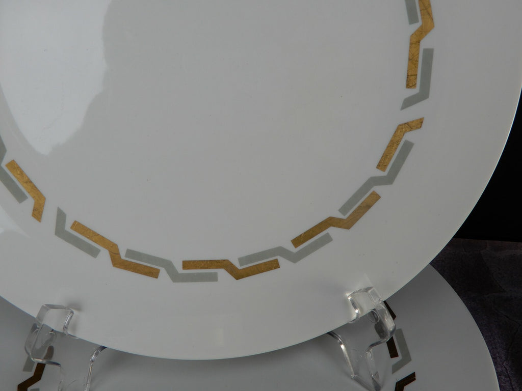 Vintage Iroquois Inheritance China GRECIAN GOLD 4 Piece Place Settings for 2