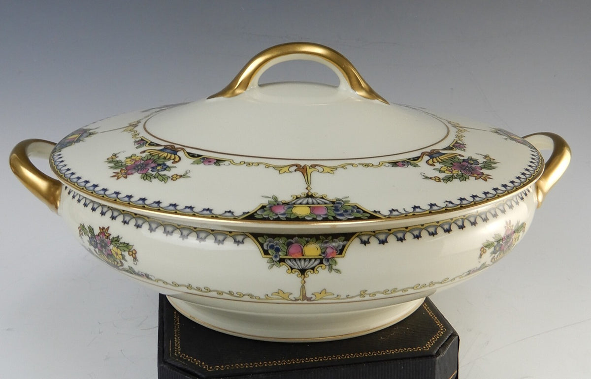 Vintage 1920 Noritake China Ivory "Colonade" Round Vegetable Serving Bowl