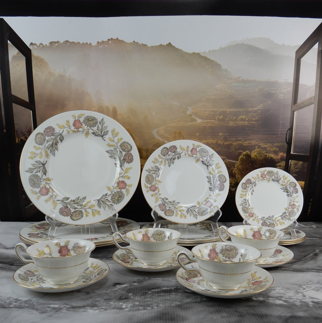 Set of 20 Pieces 4 Place Setting Porcelain Wedgwood Bone China LICHFIELD Pattern