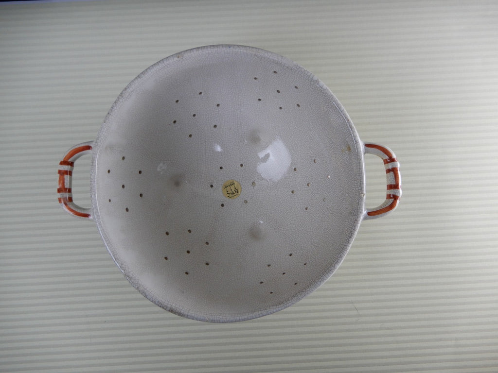 Ceramiche ABC Bassano Footed Colander/Strainer Made In Italy Hand Painted