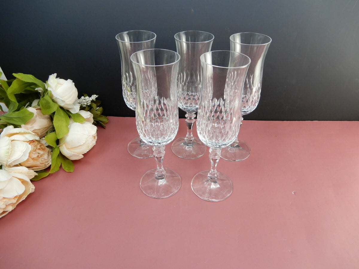Set Of 5  Champagne Flute Champagne Glasses