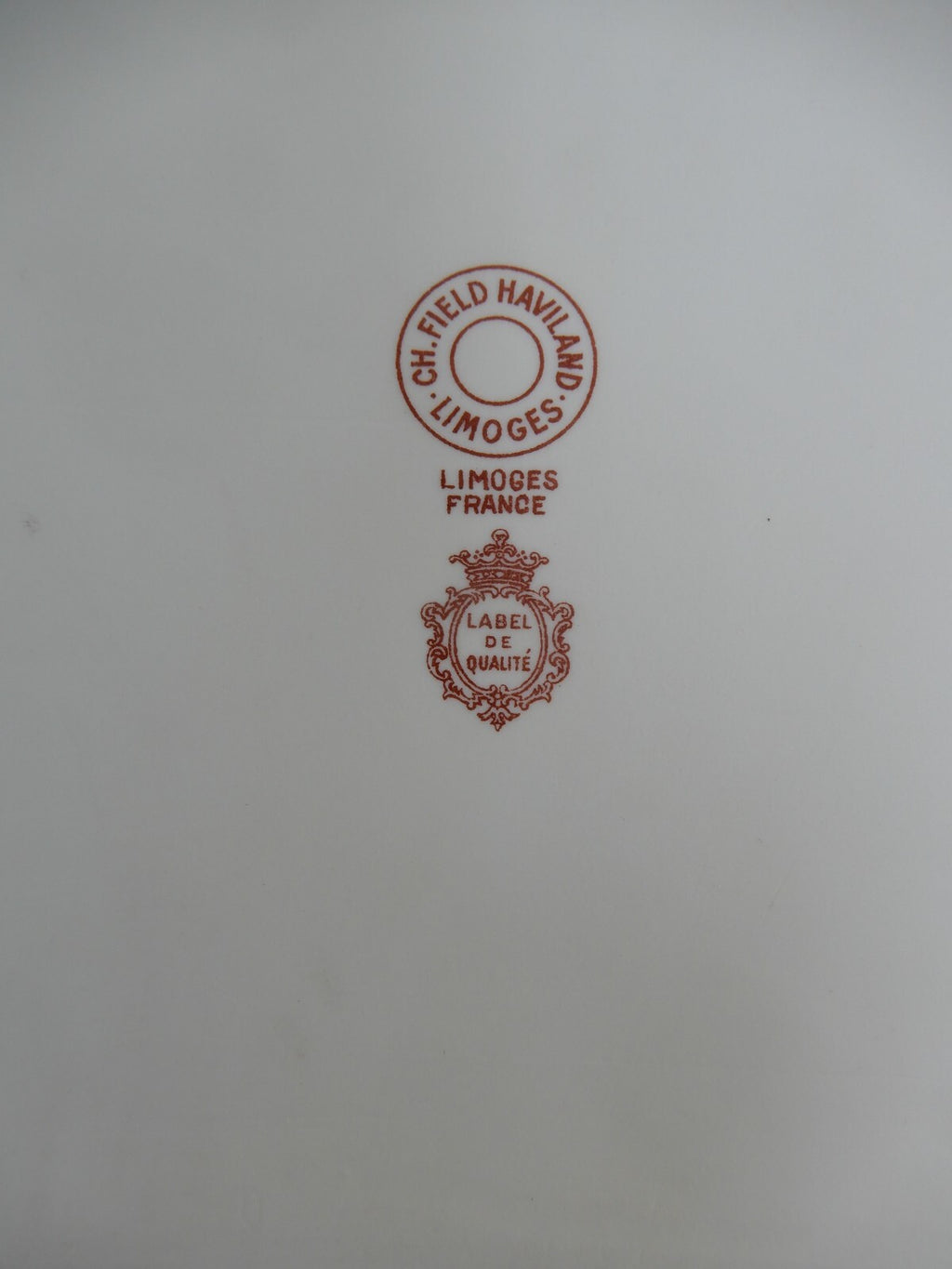 Vintage CH Field Haviland Limoges. Label de Qualite. 14-1/2" Tray