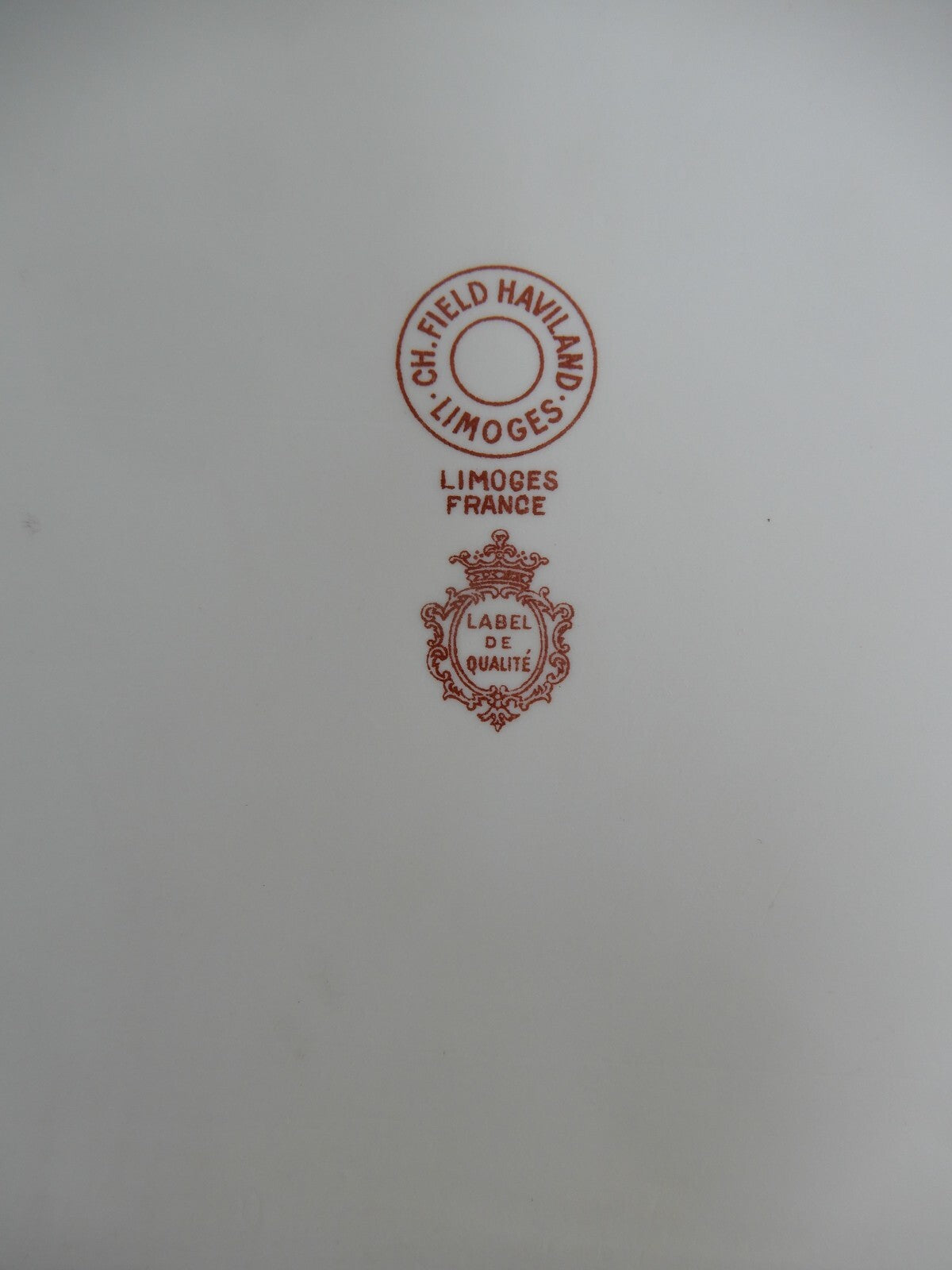 Vintage CH Field Haviland Limoges. Label de Qualite. 14-1/2" Tray