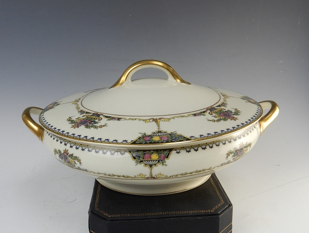 Vintage 1920 Noritake China Ivory "Colonade" Round Vegetable Serving Bowl