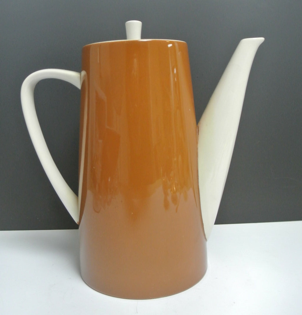Vintage Genuine Ironstone HARMONY HOUSE  Brown Coffee Pot