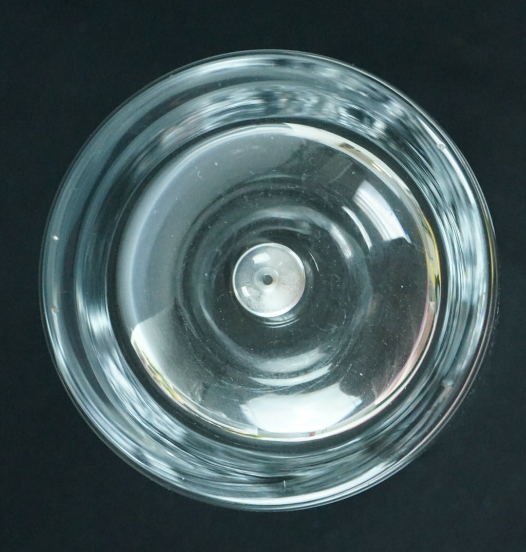 Vintage Cocktail Pitcher w/ Glass Stirrer Open Bubble in the Base 9-1/8"