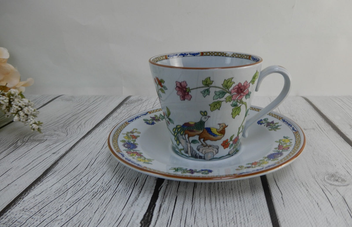 Vintage Peacock by Spode Tea Cup & Saucer W156